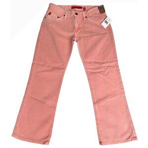 Big Star Womens Pink Denim Jeans NWT Size 25 Cotton Wide Leg Made In USA Durable
